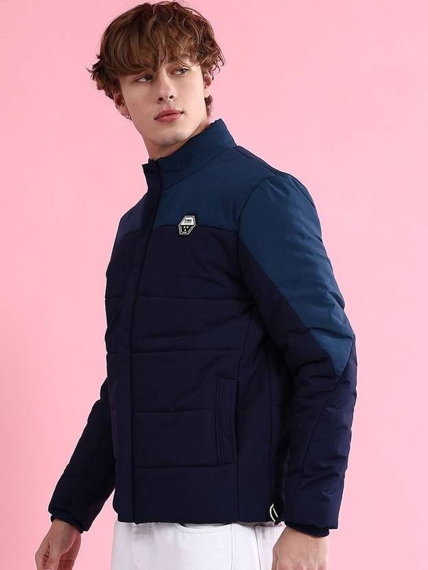 Men Colorblock Bomber Jacket - Image 5