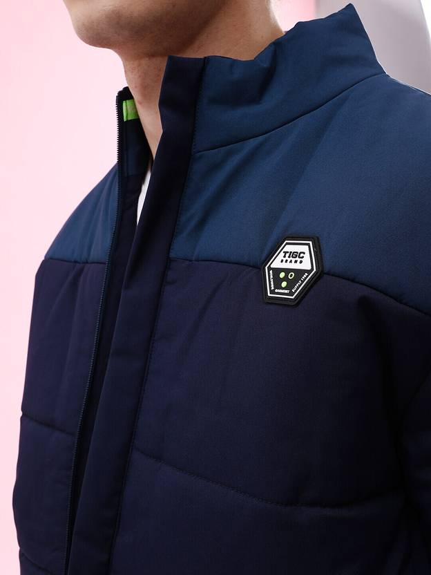 Men Colorblock Bomber Jacket - Image 2